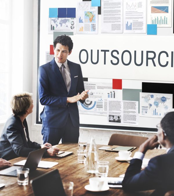 Outsourcing Function Tasks Contract Business Concept
